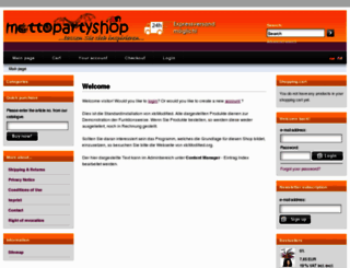 mottopartyshop.de screenshot