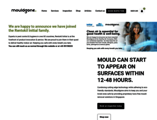 mouldgone.com screenshot
