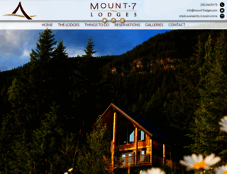 mount7lodges.com screenshot