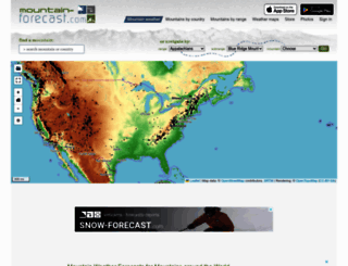 mountain-forecast.com screenshot