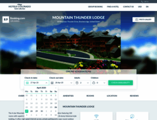 mountain-thunder-lodge.hotels-colorado.com screenshot
