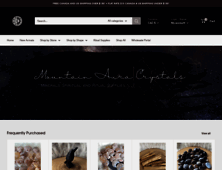 mountainauracrystals.com screenshot