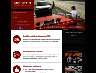 mountainautotowing.com screenshot