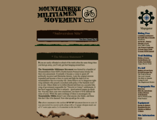 mountainbikemilitia.com screenshot