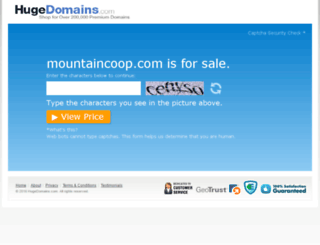 mountaincoop.com screenshot