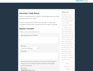 mountaincreek.requestitem.com screenshot