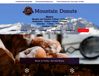 mountaindonuts.com screenshot