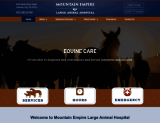 mountainempirelargeanimal.com screenshot