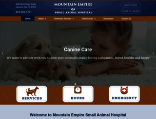 mountainempiresmallanimal.com screenshot