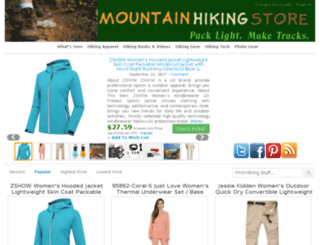 mountainhikingstore.com screenshot