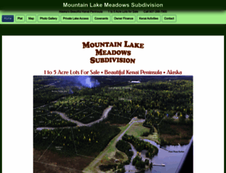 mountainlakemeadows.com screenshot