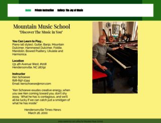 mountainmusicschool.com screenshot