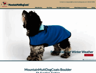 mountainmuttdogcoats.com screenshot