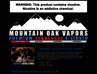 mountainoakvapors.com screenshot