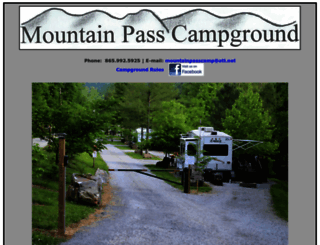 mountainpasscampground.com screenshot