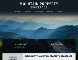 mountainpropertybrokerage.com screenshot