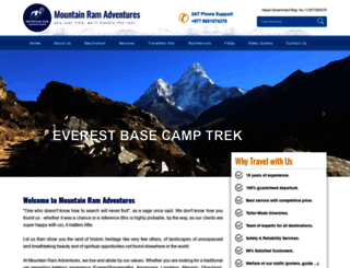 mountainramadventures.com screenshot
