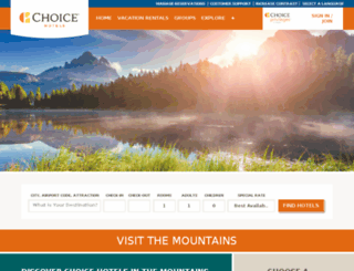 mountains.choicehotels.com screenshot