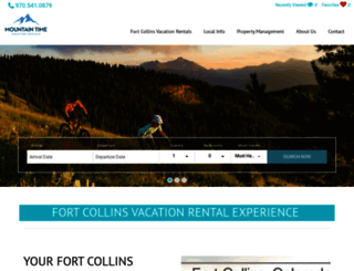 mountaintimevacationrentals.com screenshot