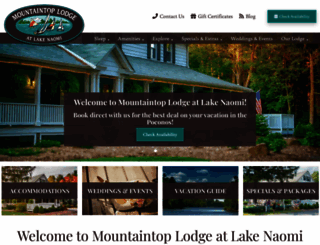 mountaintoplodge.com screenshot