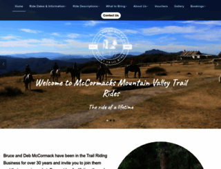 mountainvalleytrailrides.com.au screenshot