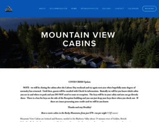 mountainviewcabinsbc.com screenshot