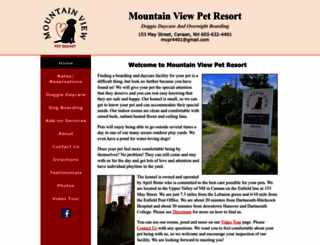 mountainviewpetresort.com screenshot