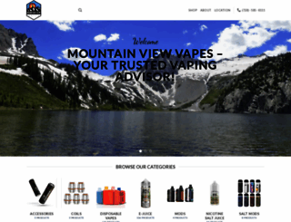 mountainviewvapes.com screenshot