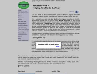 mountainwalk.co.uk screenshot