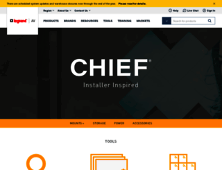 mountbuilder.chiefmfg.com screenshot
