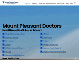 mountpleasantphysicians.com screenshot