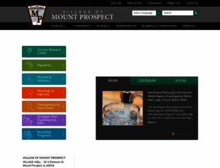 mountprospect.org screenshot