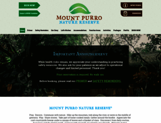 mountpurronaturereserve.com screenshot