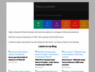 mousa-alsheikh.com screenshot