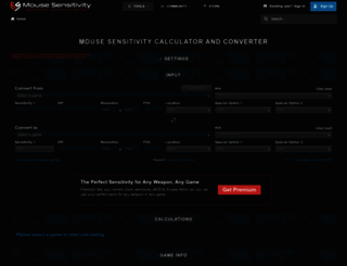mouse-sensitivity.com screenshot