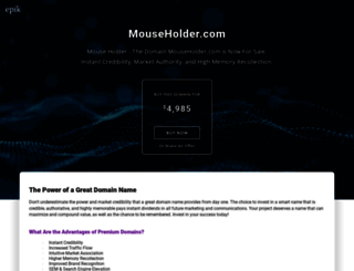 mouseholder.com screenshot