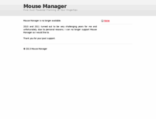 mousemanager.com screenshot