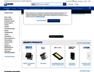 mouser.at screenshot
