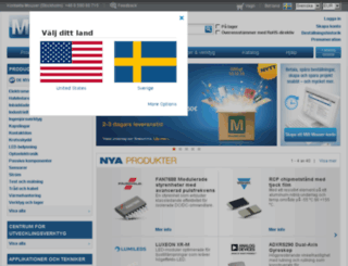 mouser.se screenshot