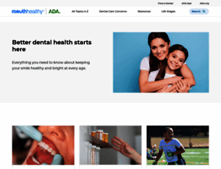 mouthhealthy.org screenshot