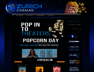 movieplex.zurichcinemas.com screenshot