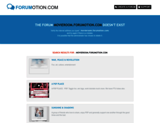 movieroom.forumotion.com screenshot