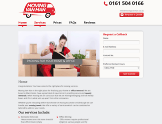 movingvanman.co.uk screenshot