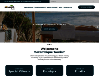 mozambiquetourism.co.za screenshot