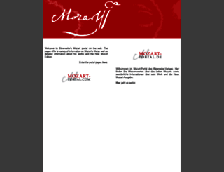 mozart-portal.de screenshot