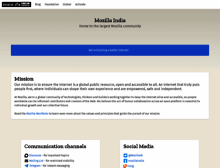 mozillaindia.org screenshot