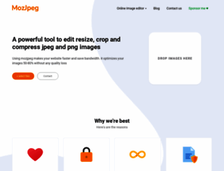 mozjpeg.com screenshot