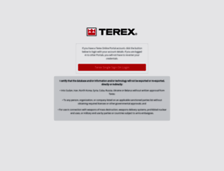 mp-helpdesk.terex.com screenshot