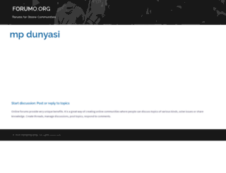 mp3dunyasi.forumo.org screenshot
