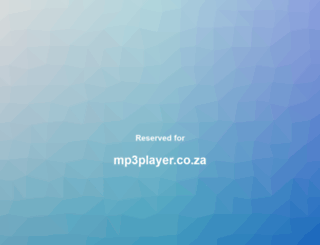 mp3player.co.za screenshot